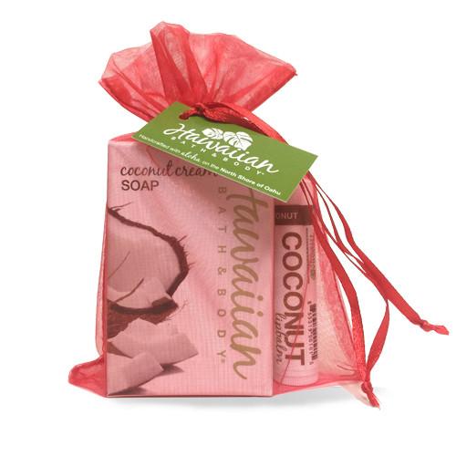 リップバーム＆ソープギフトセット Coconut Natural Lip Balm & Bar Soap Gift Set