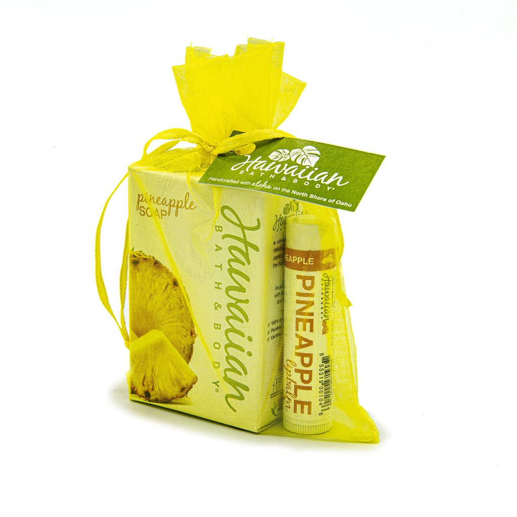 リップバーム＆ソープギフトセット  Pineapple Natural Lip Balm & Bar Soap Gift Set 
