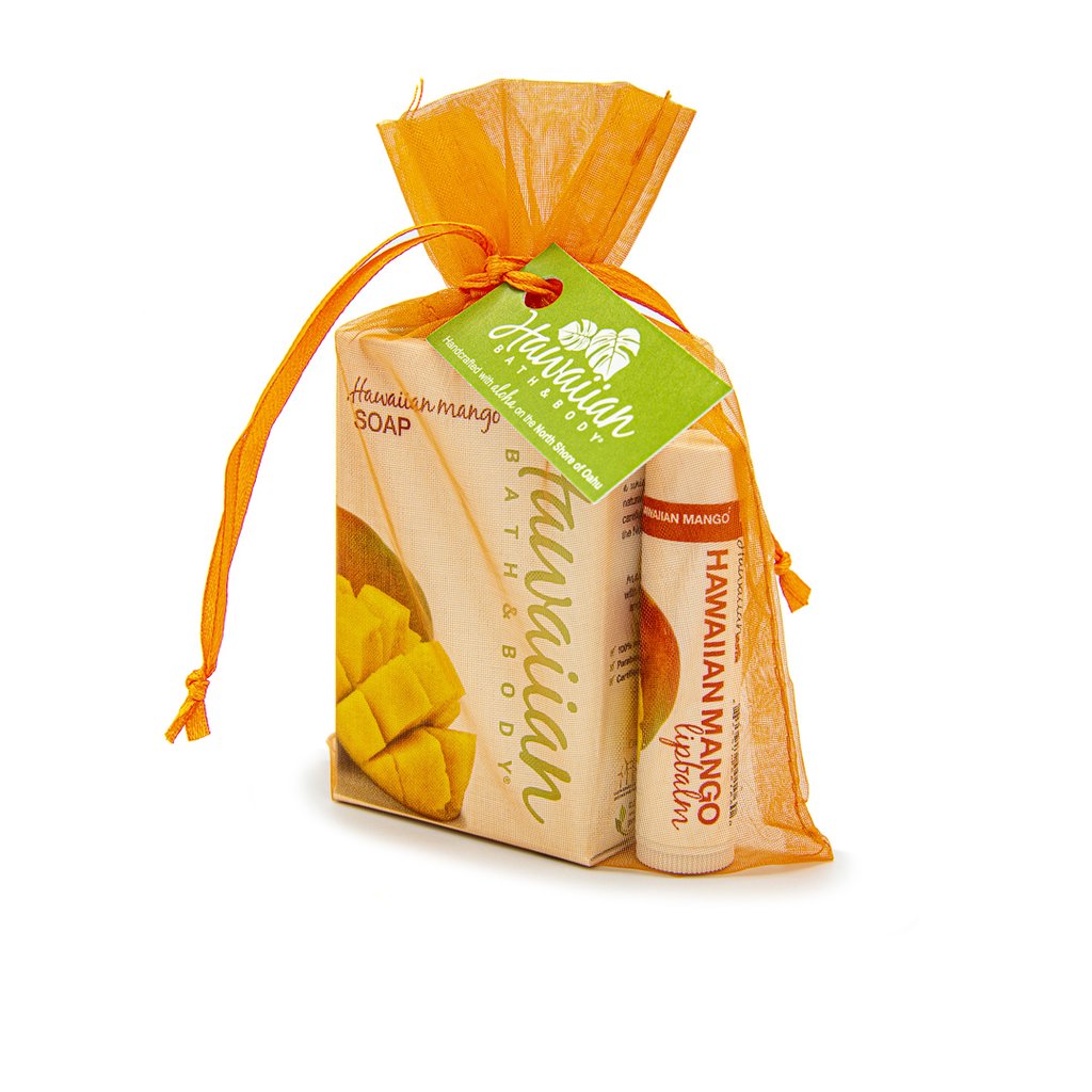 リップバーム＆ソープギフトセット Hawaiian Mango Natural Lip Balm & Bar Soap Gift Set