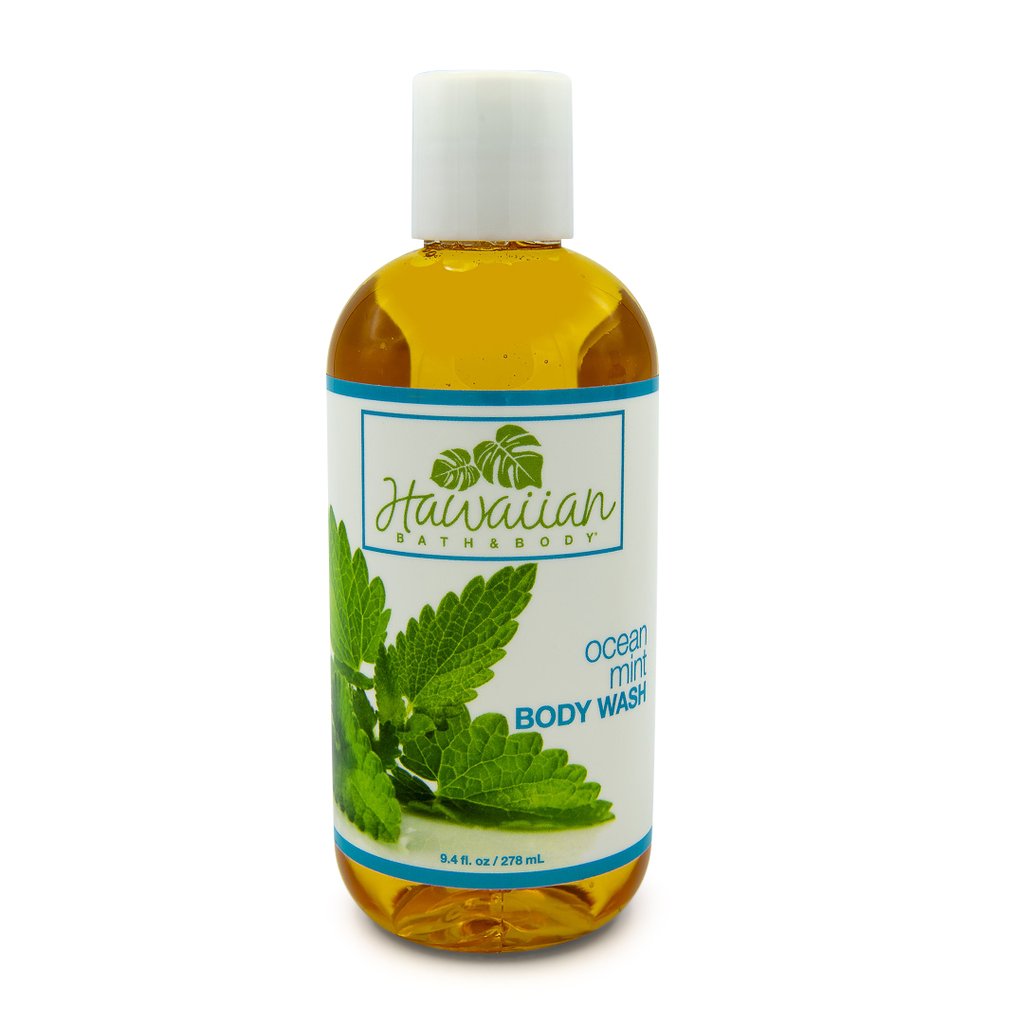 ハワイ・オーシャンミントボディウォッシュ Natural Body Wash for body, face and hands, with Kukui oil | Hawaiian Bath & Body®