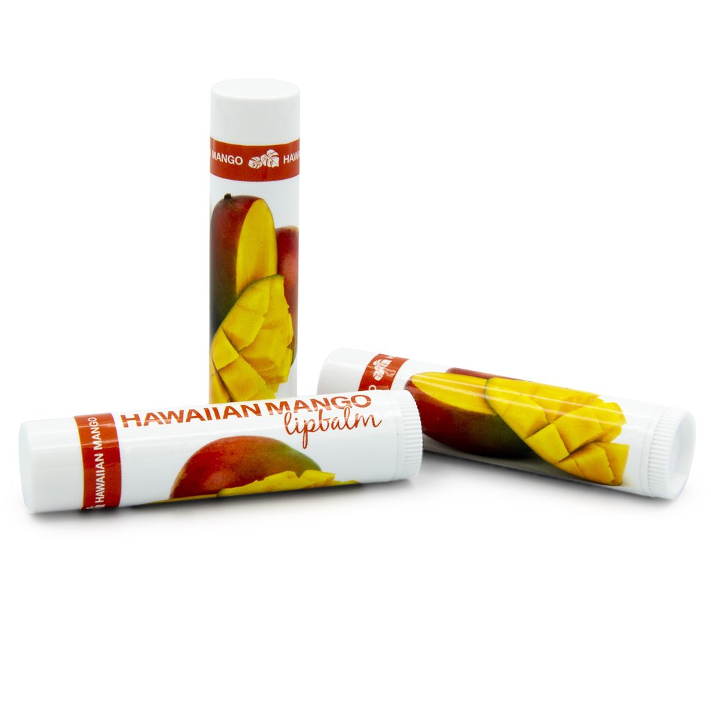 ハワイアンマンゴ・デザインラベル・リップバーム Hawaiian Mango Design Label Lip Balm